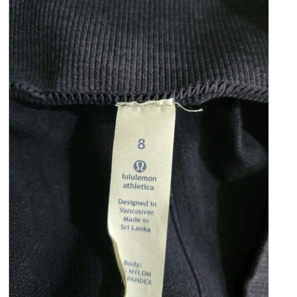 Lululemon Seamlessly‎ Street Crop Leggings Women's Size 8 Cadet Blue Yoga - Picture 13 of 13